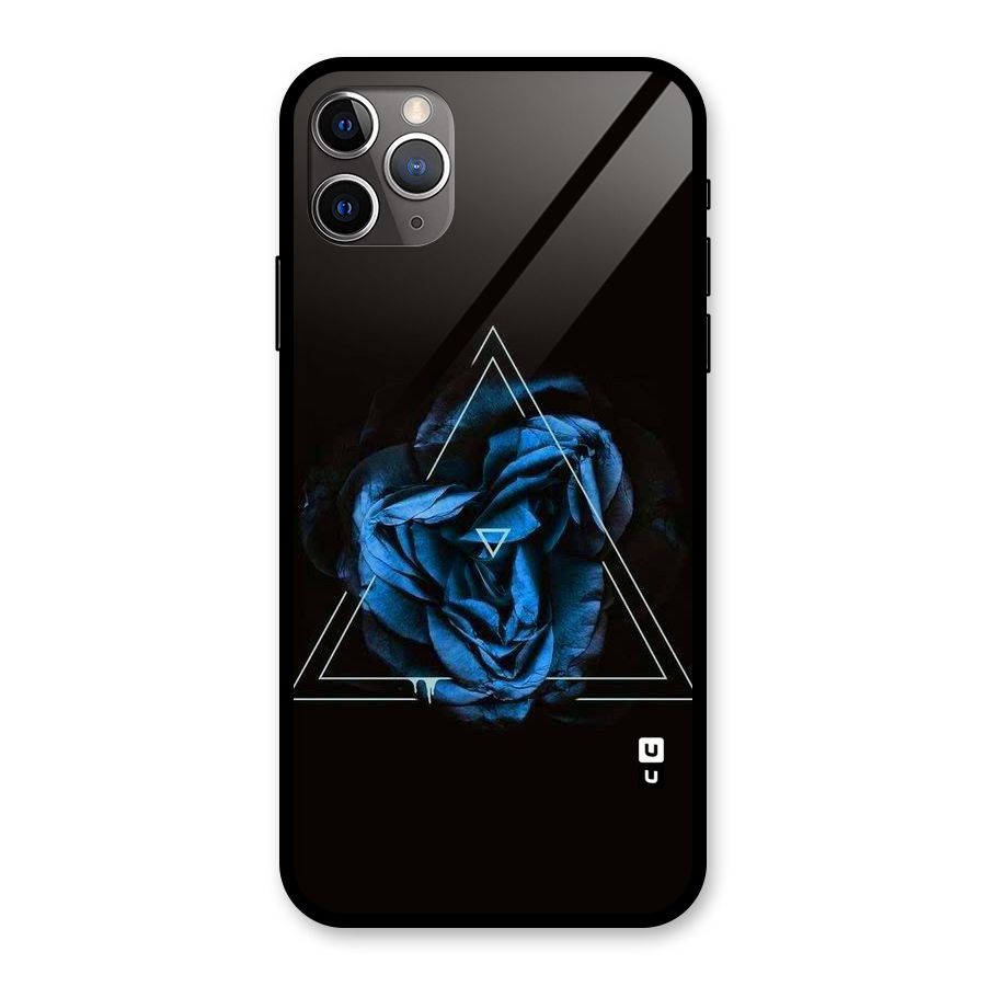 Blue Magic Triangle Glass Back Case for iPhone 11 Pro Max