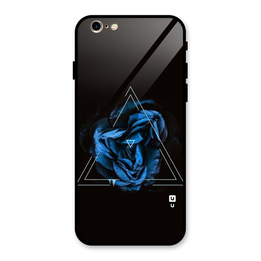 Blue Magic Triangle Glass Back Case for iPhone 6 6S