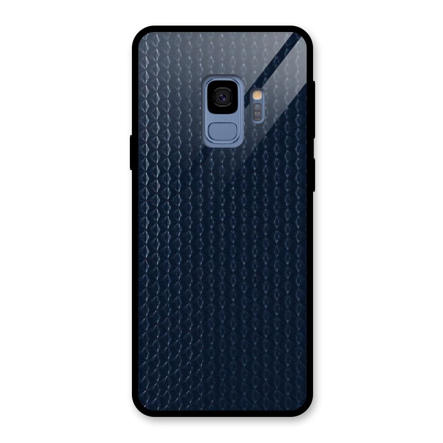 Blue Pattern Glass Back Case for Galaxy S9