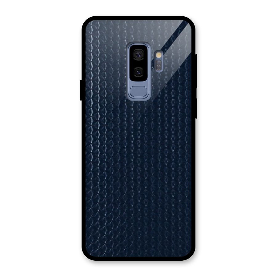 Blue Pattern Glass Back Case for Galaxy S9 Plus