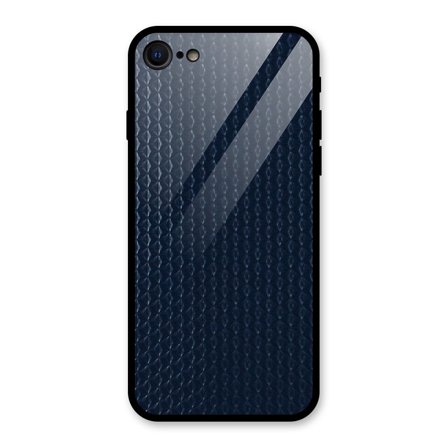 Blue Pattern Glass Back Case for iPhone 7
