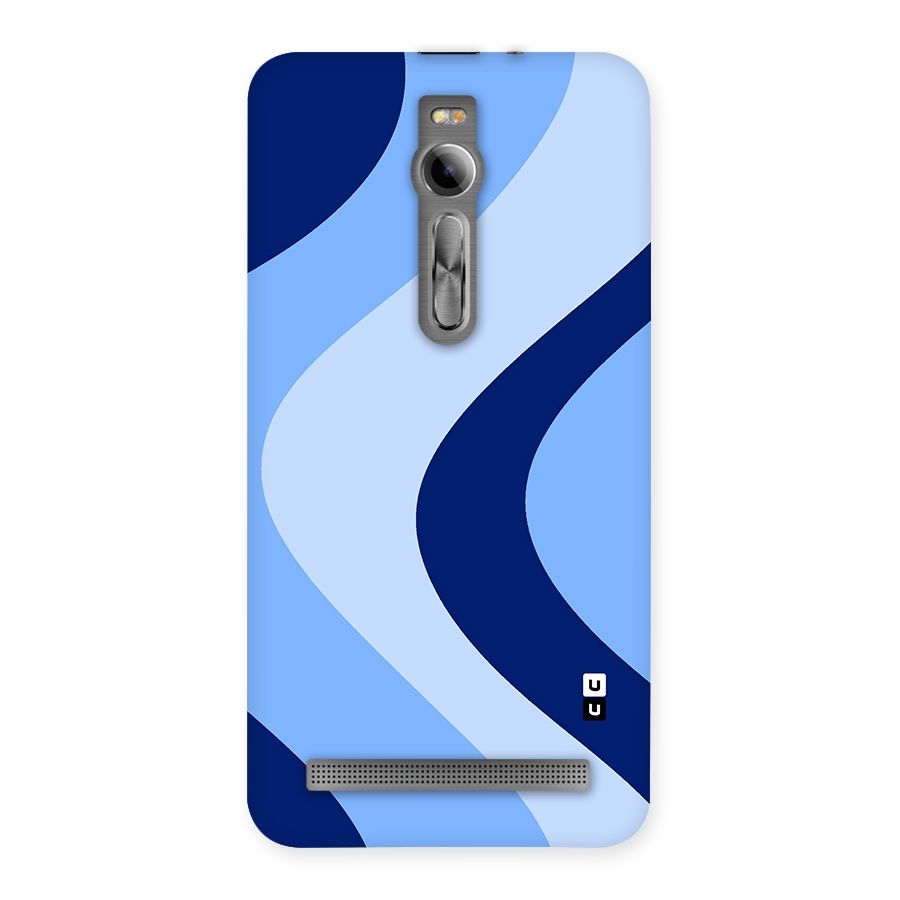 Blue Shade Curves Back Case for Asus Zenfone 2