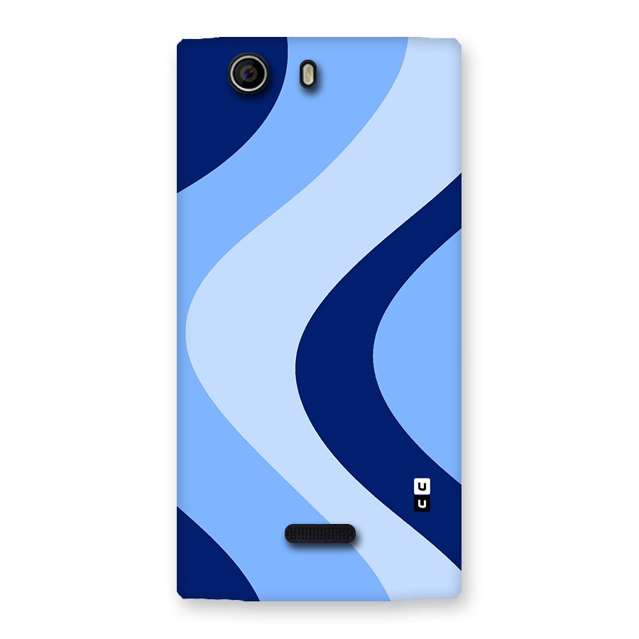 Blue Shade Curves Back Case for Canvas Nitro 2 E311