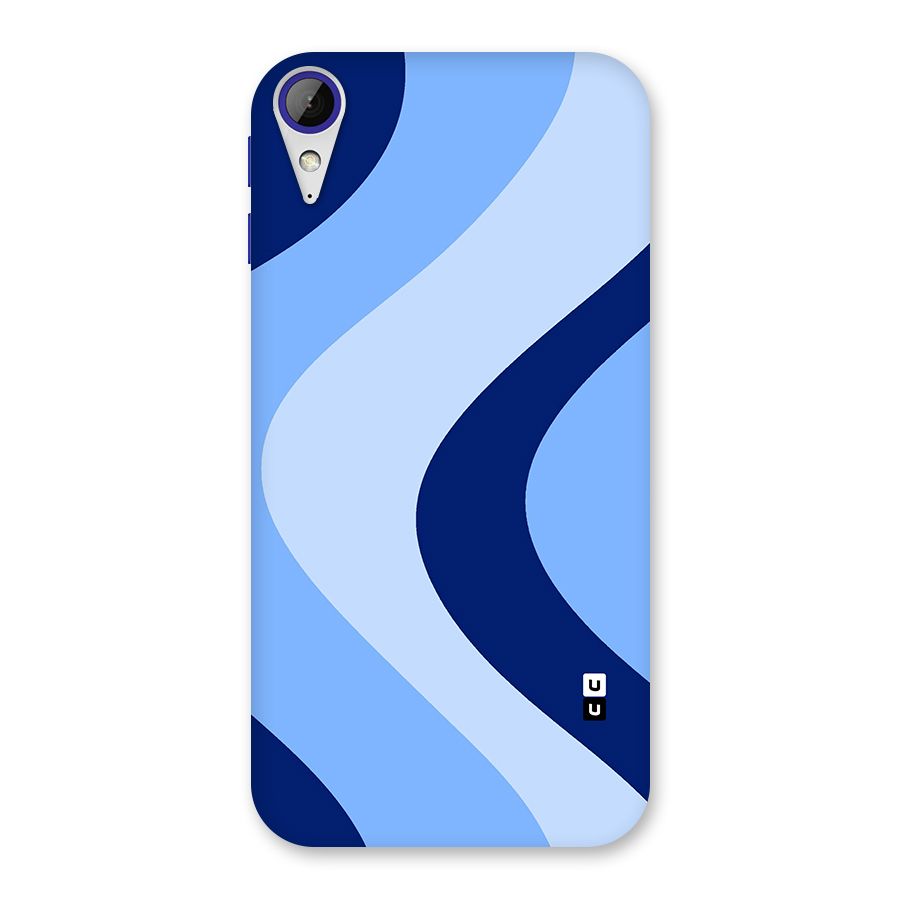 Blue Shade Curves Back Case for Desire 830