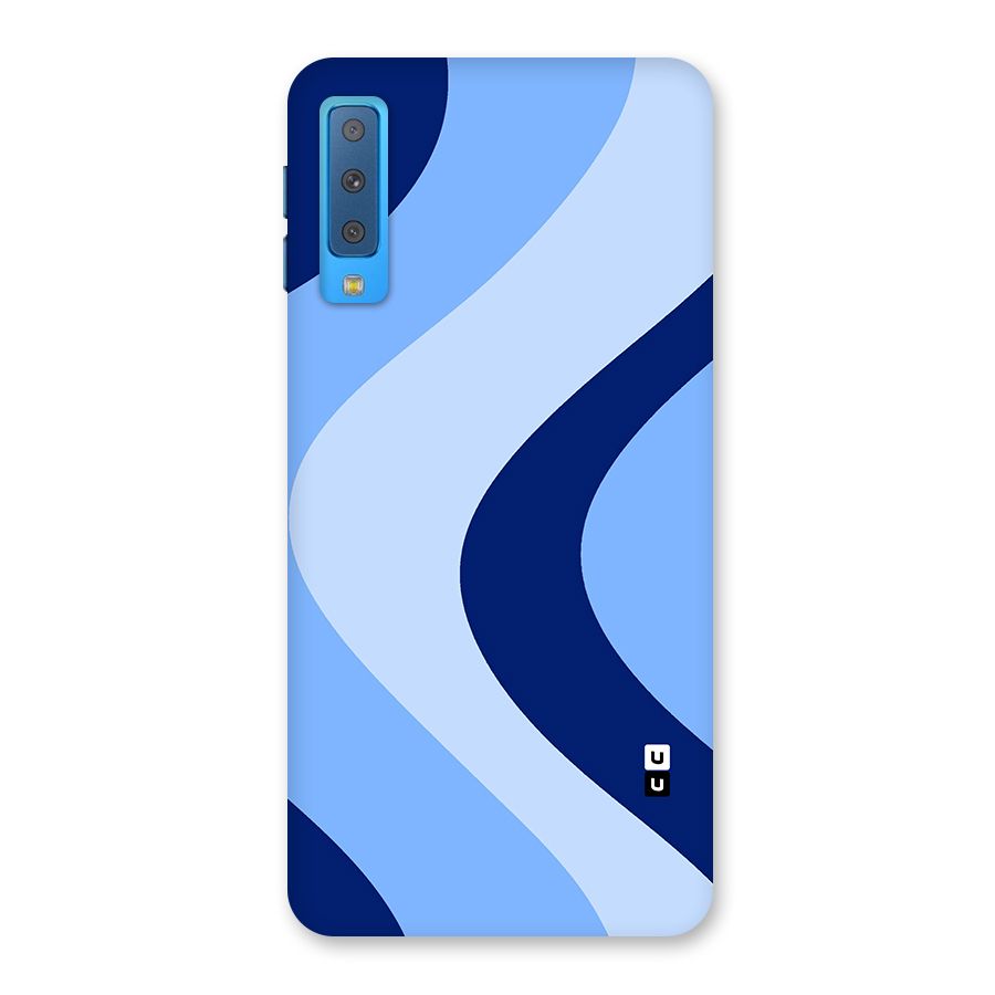 Blue Shade Curves Back Case for Galaxy A7 (2018)