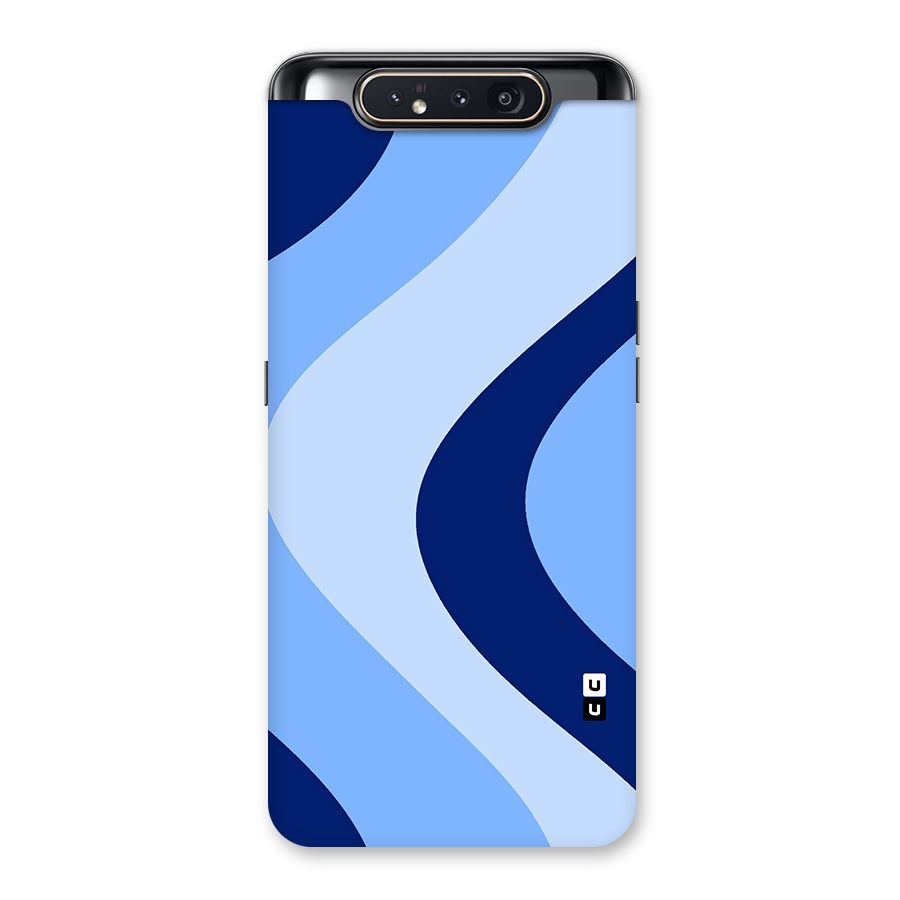 Blue Shade Curves Back Case for Galaxy A80