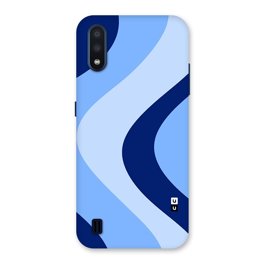 Blue Shade Curves Back Case for Galaxy M01
