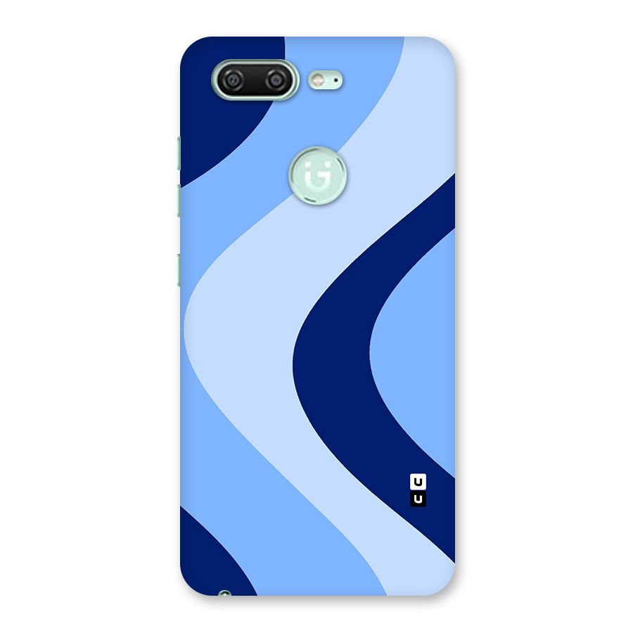 Blue Shade Curves Back Case for Gionee S10