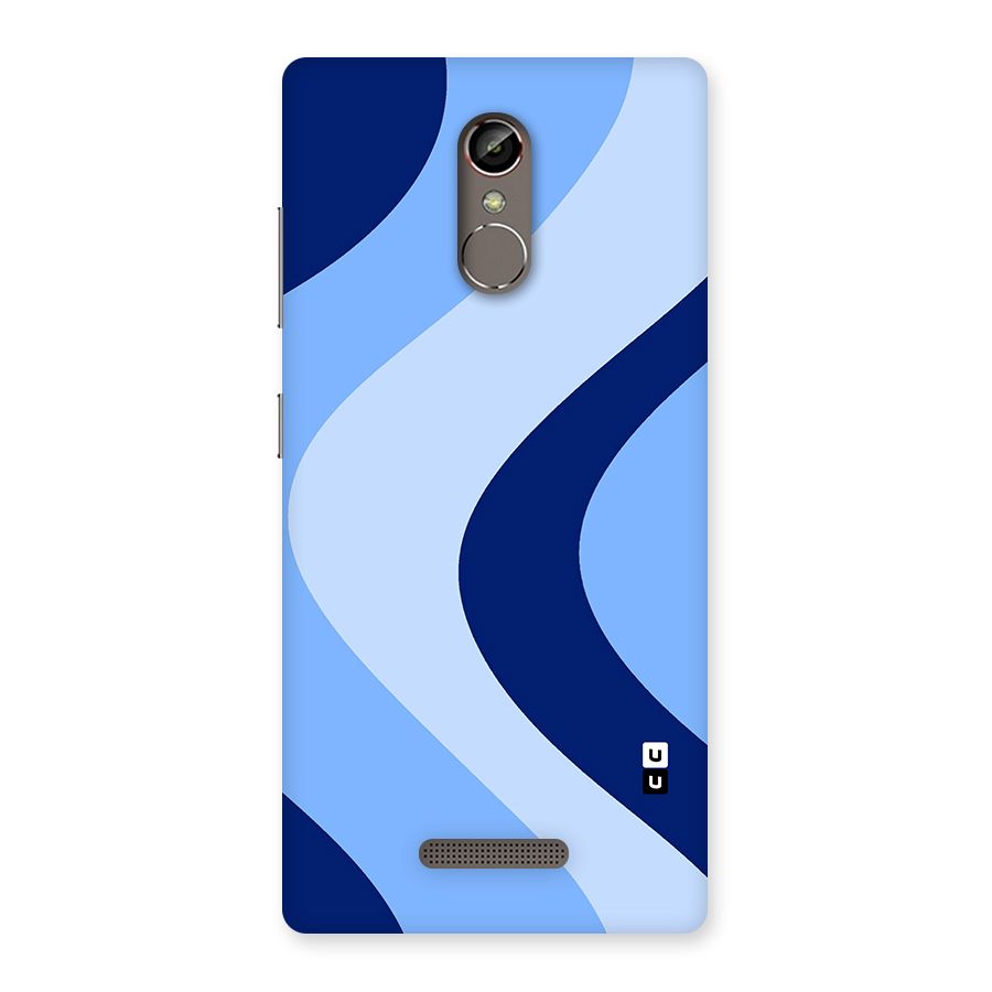 Blue Shade Curves Back Case for Gionee S6s