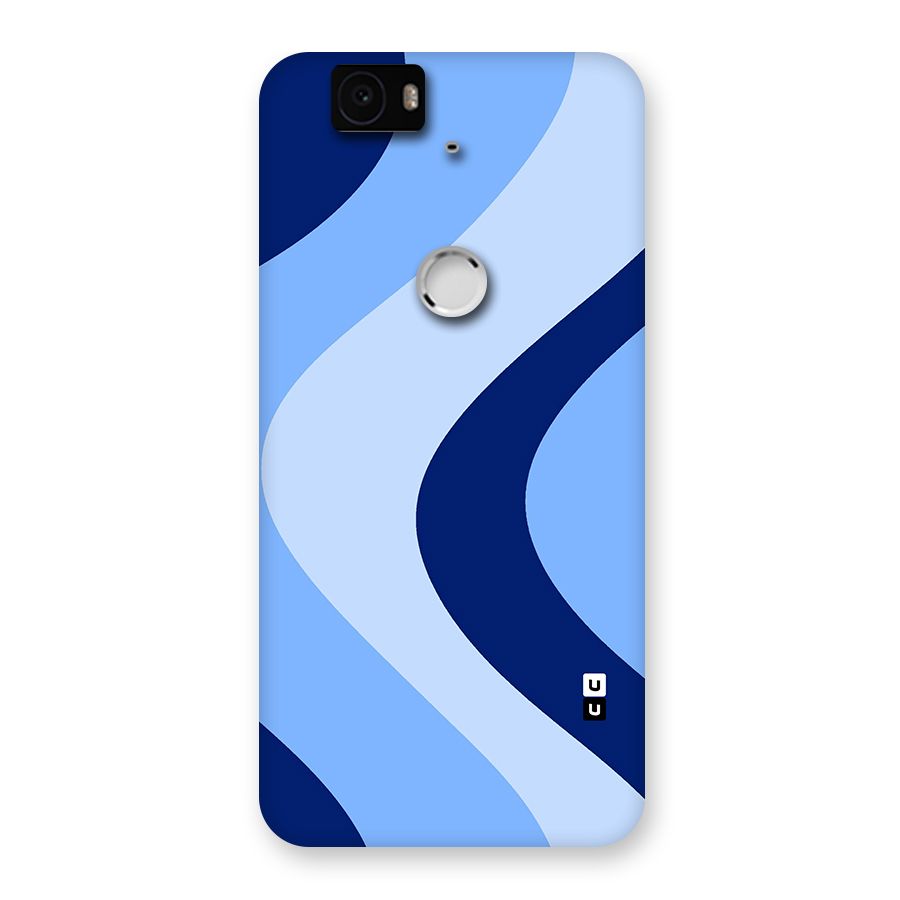 Blue Shade Curves Back Case for Google Nexus-6P