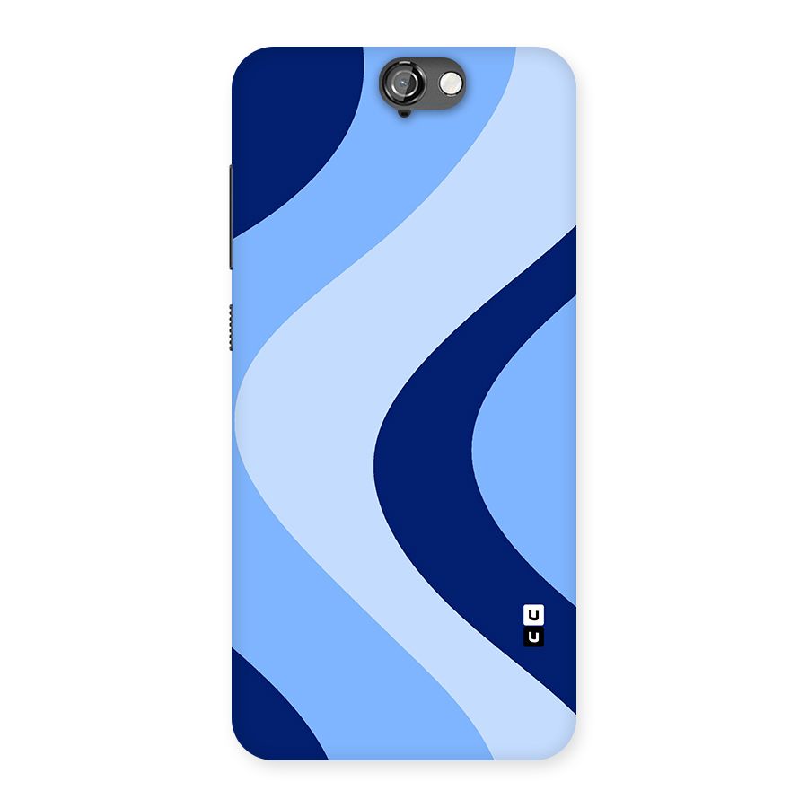 Blue Shade Curves Back Case for HTC One A9
