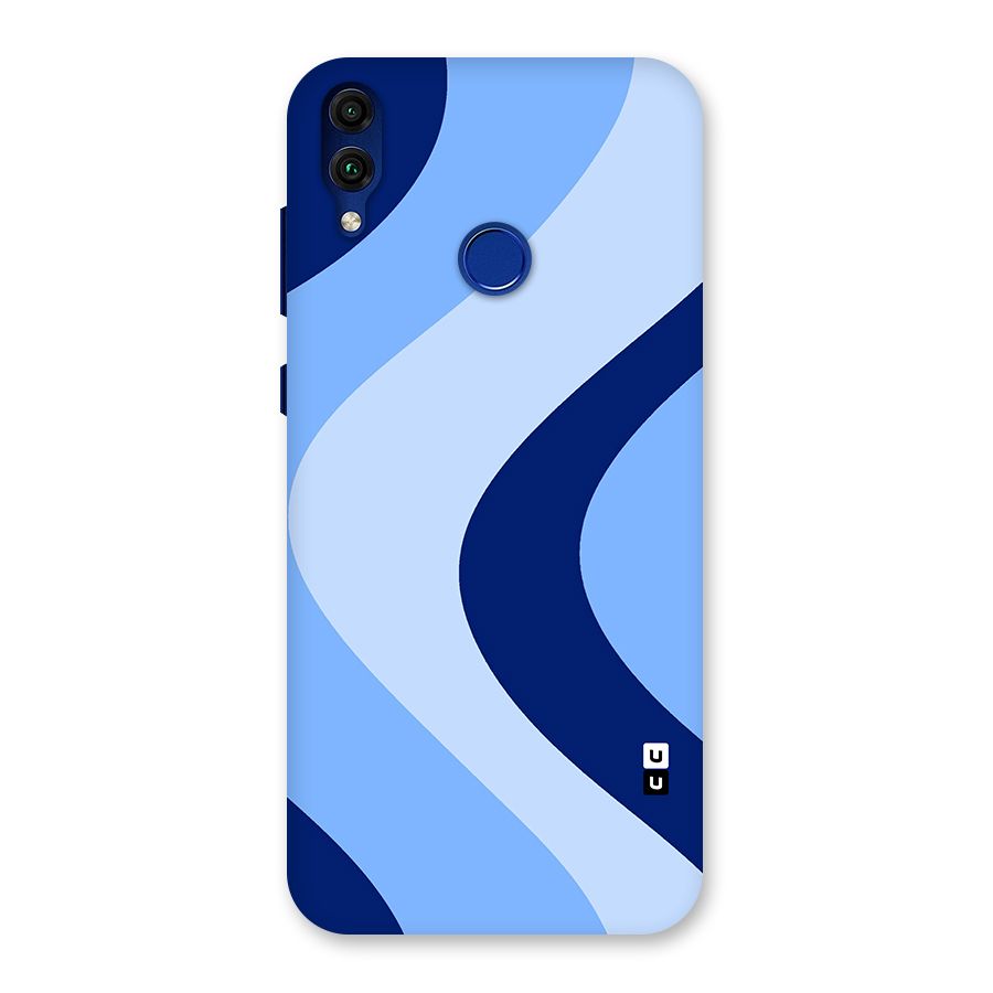 Blue Shade Curves Back Case for Honor 8C
