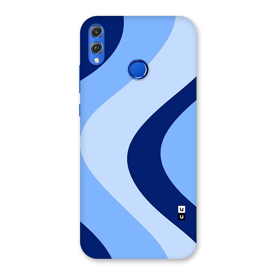 Blue Shade Curves Back Case for Honor 8X