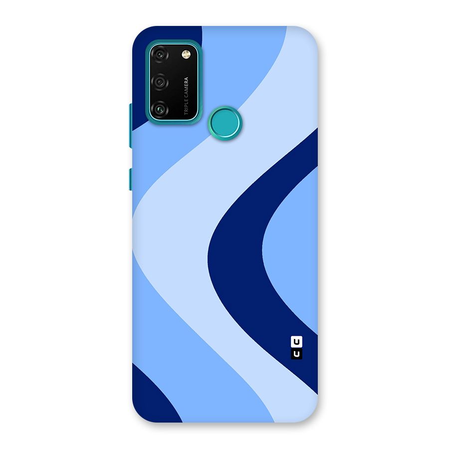 Blue Shade Curves Back Case for Honor 9A