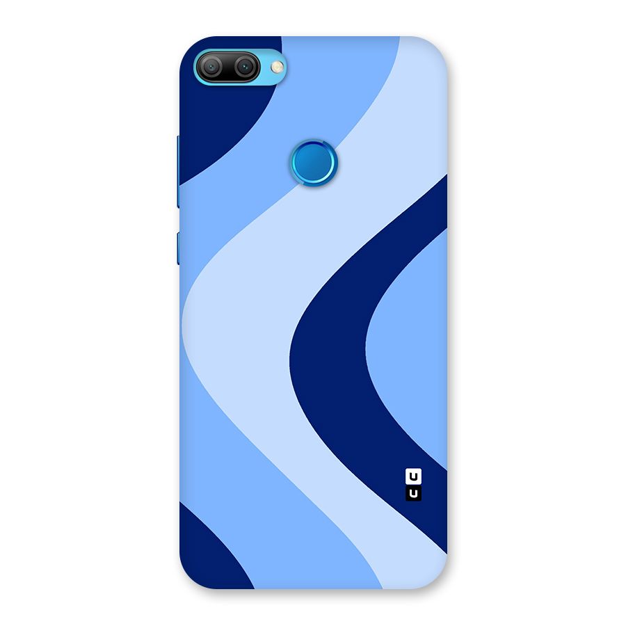 Blue Shade Curves Back Case for Honor 9N