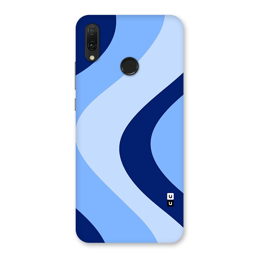 Blue Shade Curves Back Case for Huawei Y9 (2019)