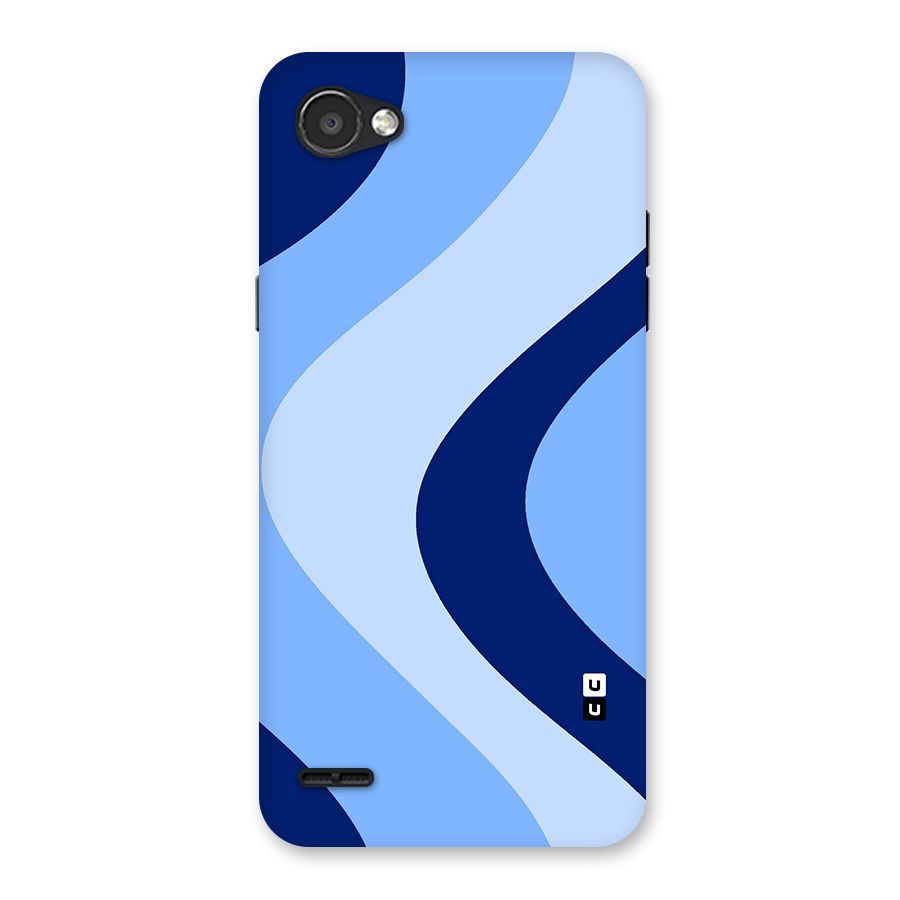 Blue Shade Curves Back Case for LG Q6