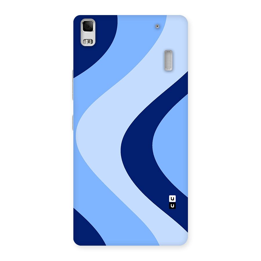 Blue Shade Curves Back Case for Lenovo K3 Note