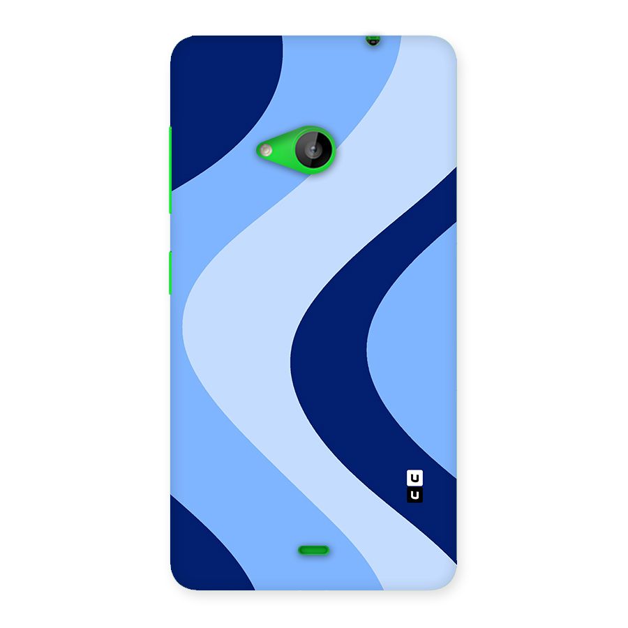 Blue Shade Curves Back Case for Lumia 535