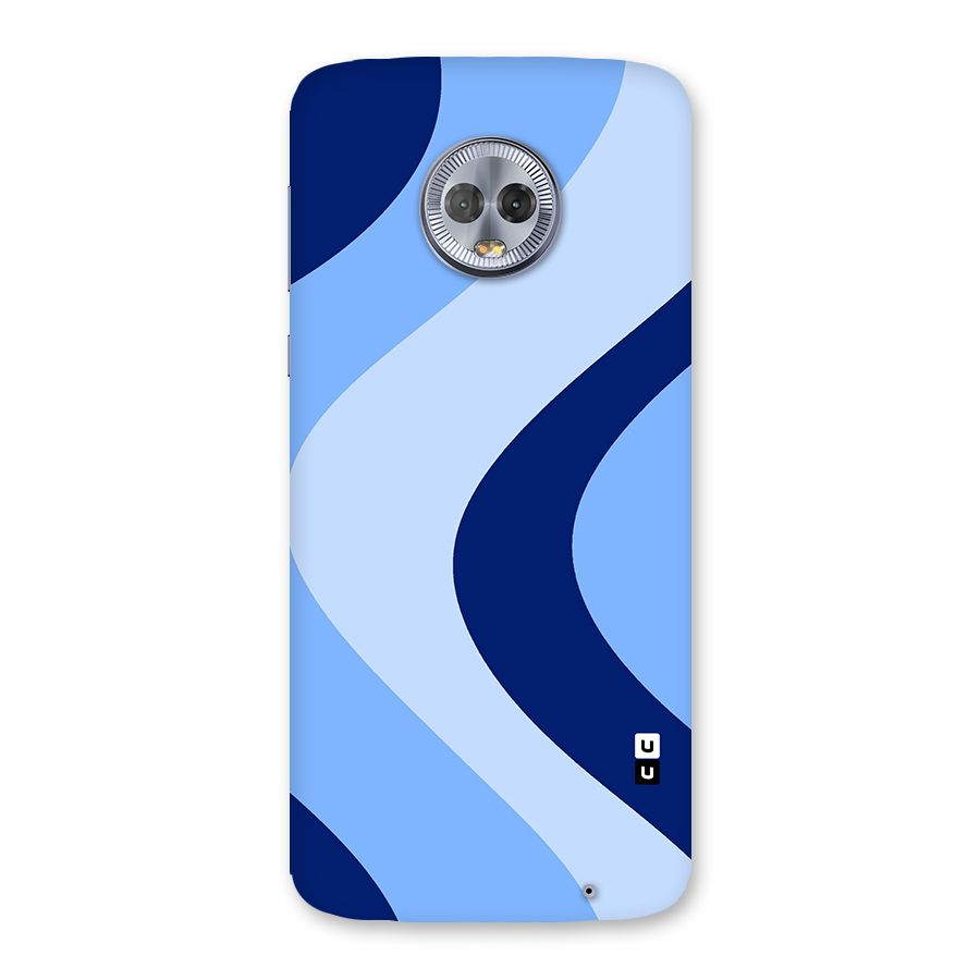 Blue Shade Curves Back Case for Moto G6 Plus