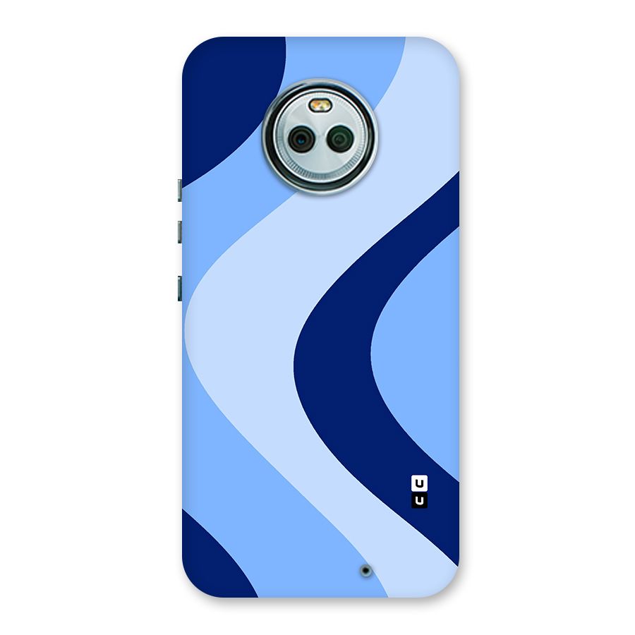Blue Shade Curves Back Case for Moto X4