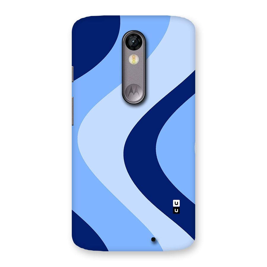 Blue Shade Curves Back Case for Moto X Force
