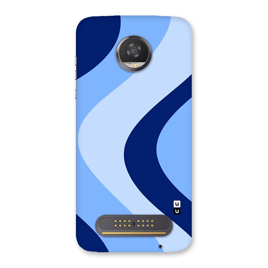 Blue Shade Curves Back Case for Moto Z2 Play