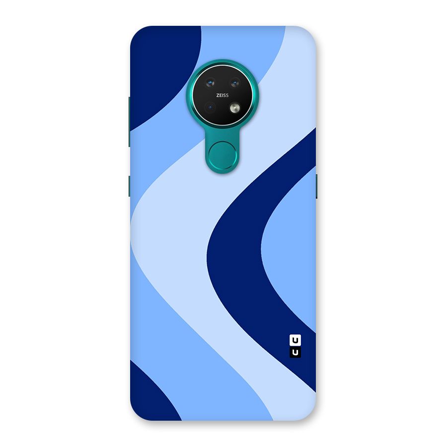 Blue Shade Curves Back Case for Nokia 7.2