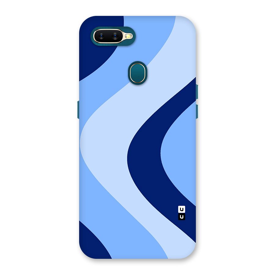 Blue Shade Curves Back Case for Oppo A11k