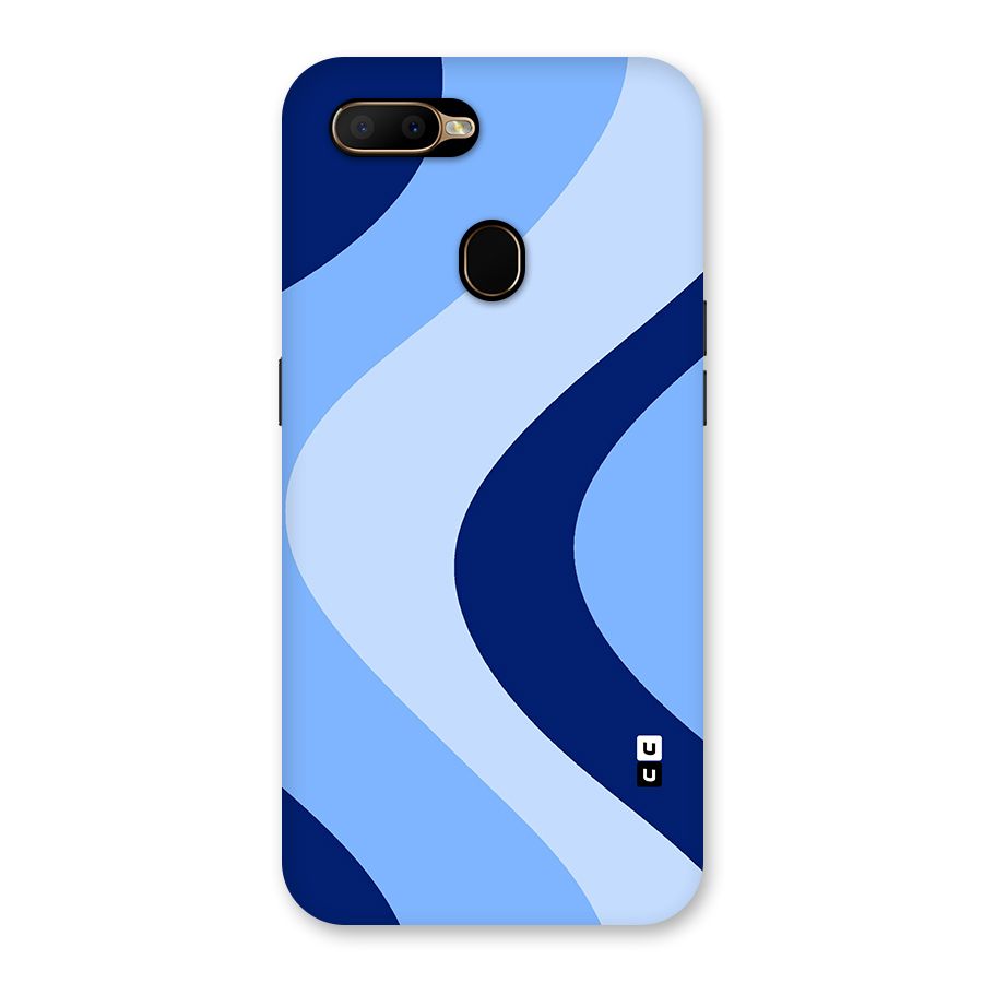 Blue Shade Curves Back Case for Oppo A5s