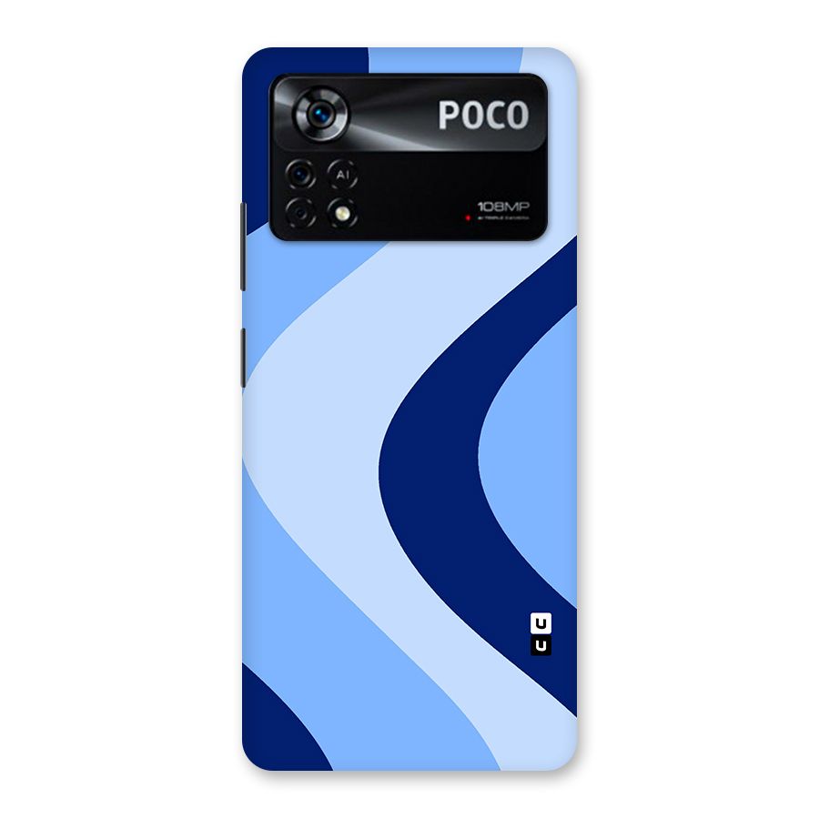 Blue Shade Curves Back Case for Poco X4 Pro 5G