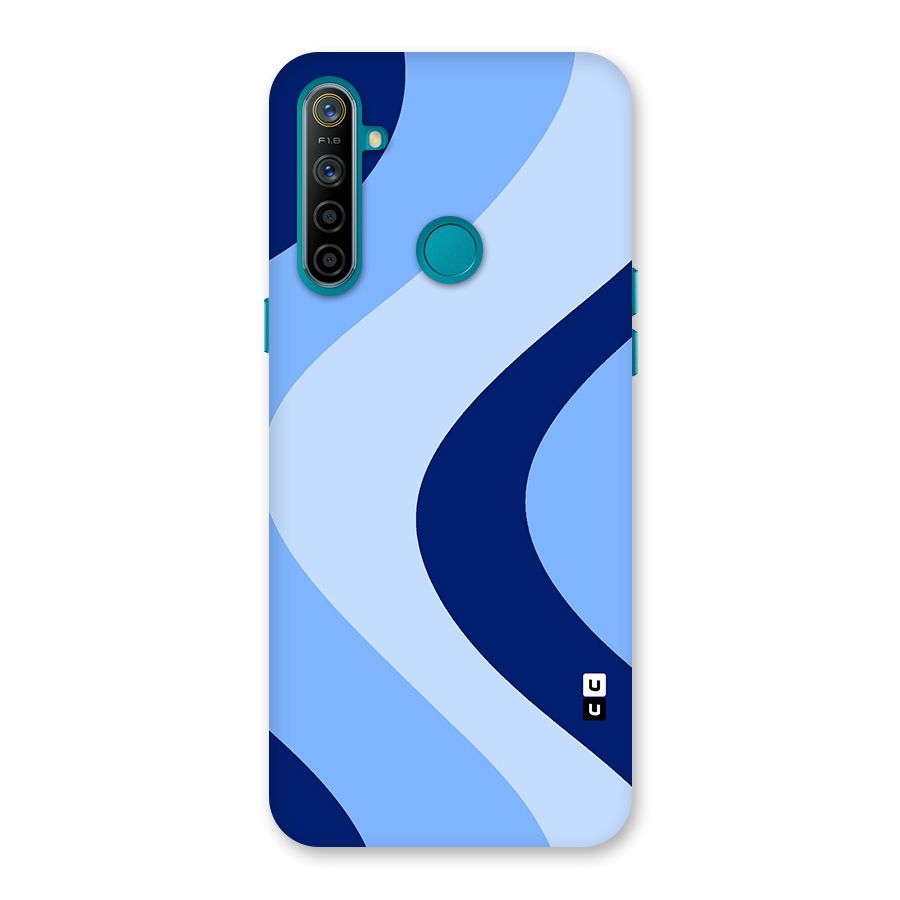 Blue Shade Curves Back Case for Realme 5i