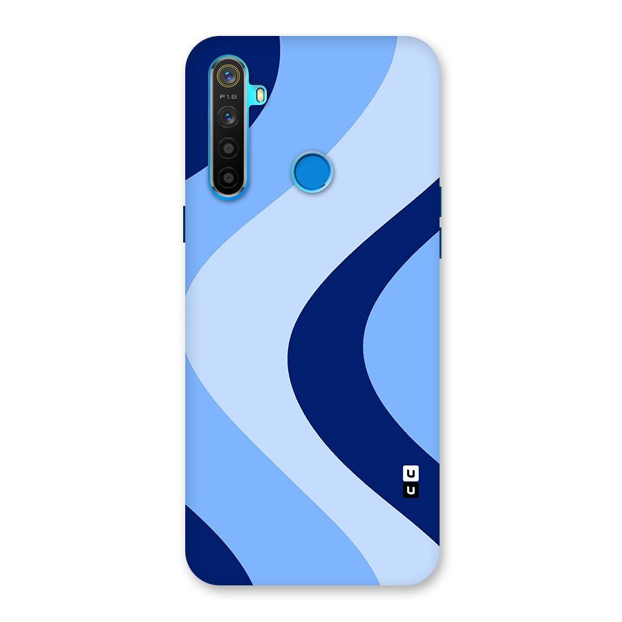 Blue Shade Curves Back Case for Realme 5s