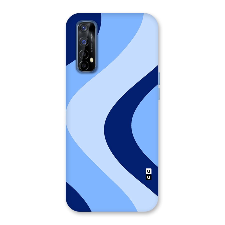 Blue Shade Curves Back Case for Realme 7