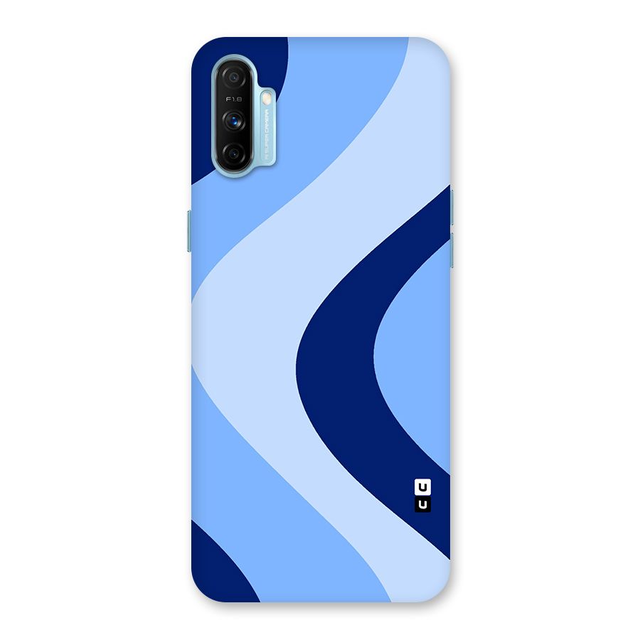 Blue Shade Curves Back Case for Realme Narzo 20A