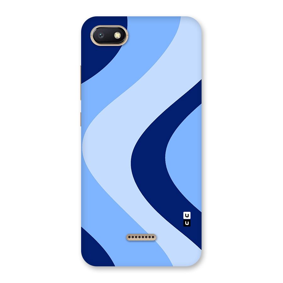 Blue Shade Curves Back Case for Redmi 6A
