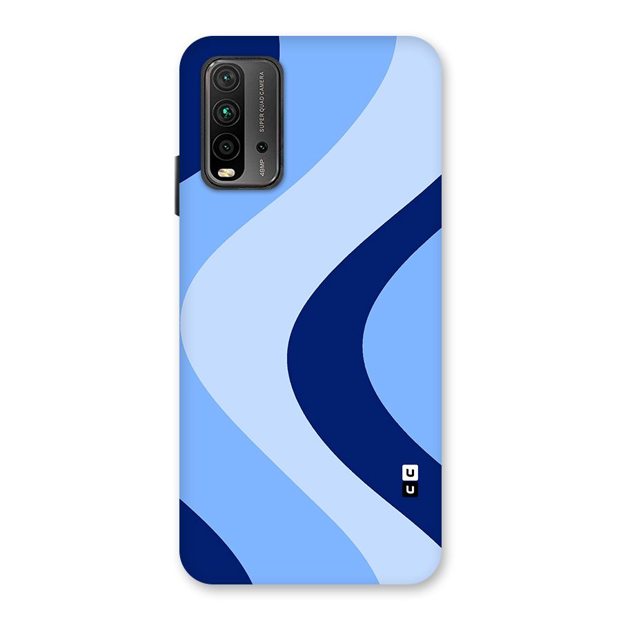 Blue Shade Curves Back Case for Redmi 9 Power