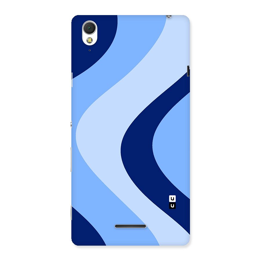 Blue Shade Curves Back Case for Sony Xperia T3