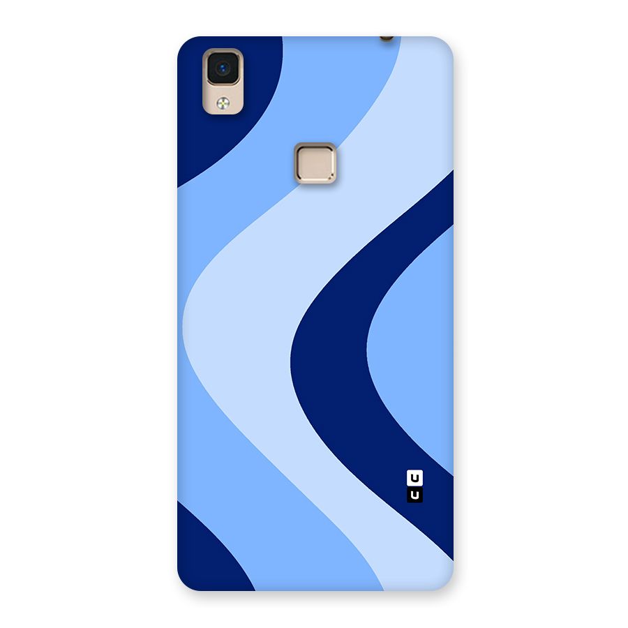 Blue Shade Curves Back Case for V3 Max