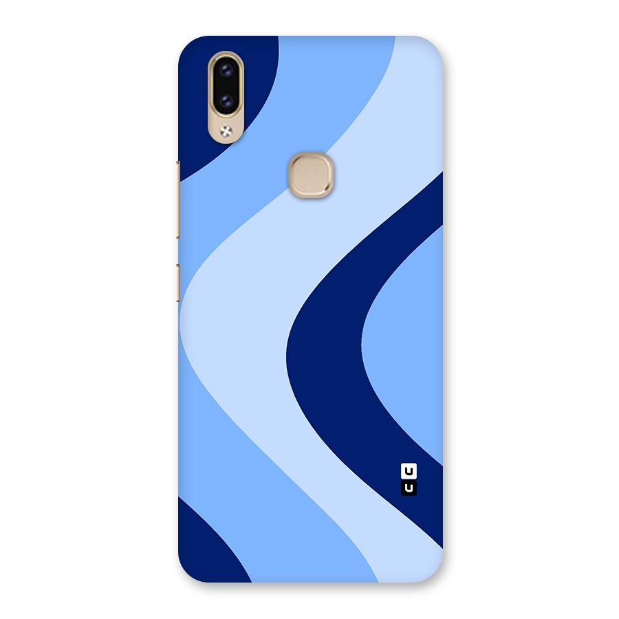 Blue Shade Curves Back Case for Vivo V9 Youth