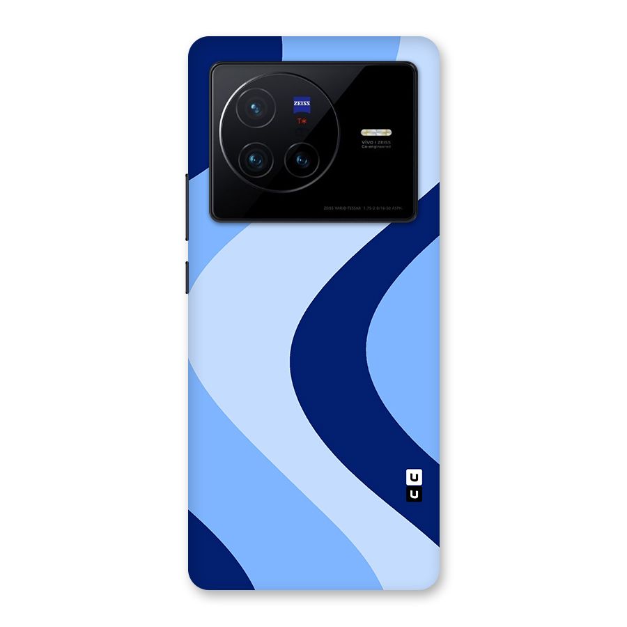 Blue Shade Curves Back Case for Vivo X80