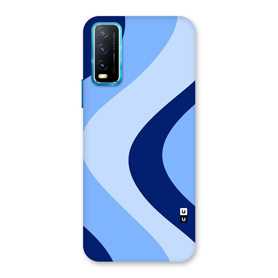 Blue Shade Curves Back Case for Vivo Y20G