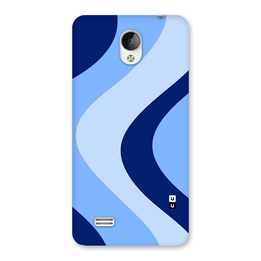 Blue Shade Curves Back Case for Vivo Y21