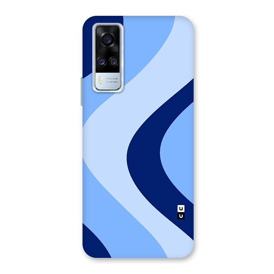Blue Shade Curves Back Case for Vivo Y31
