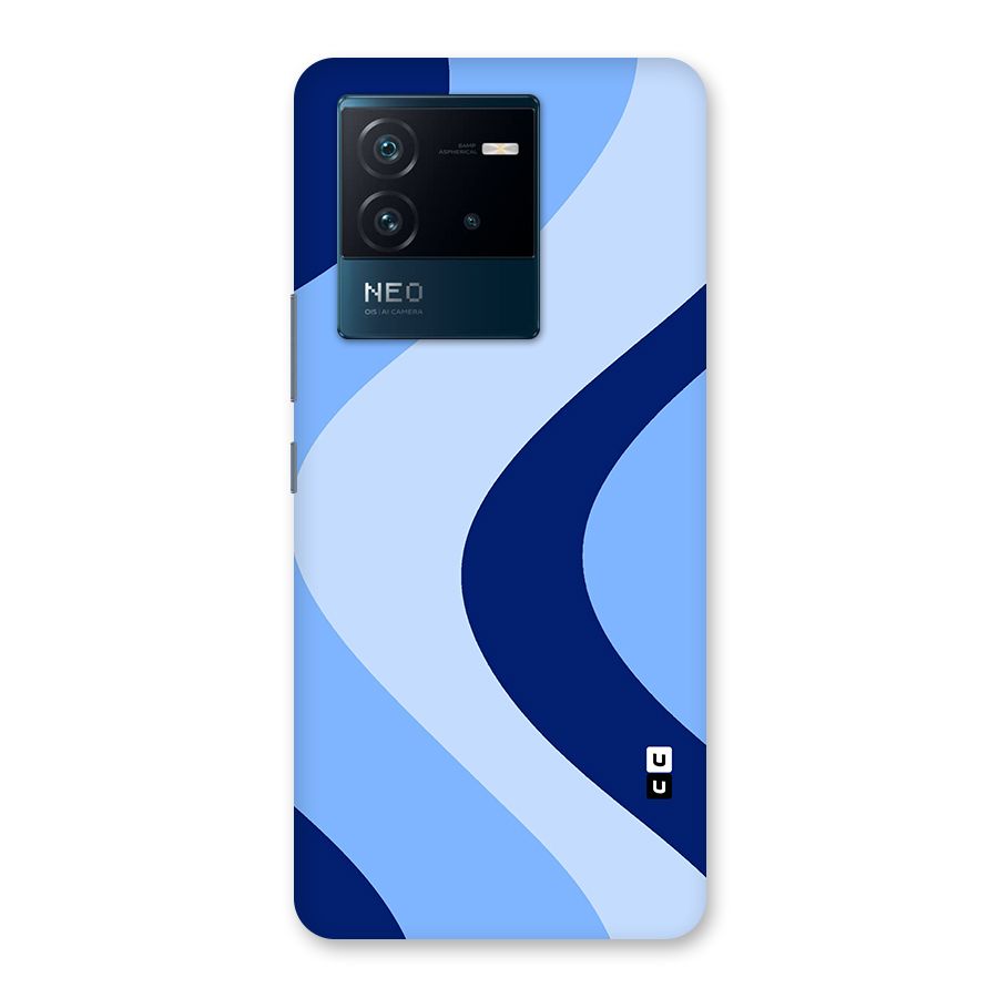 Blue Shade Curves Back Case for Vivo iQOO Neo 6 5G