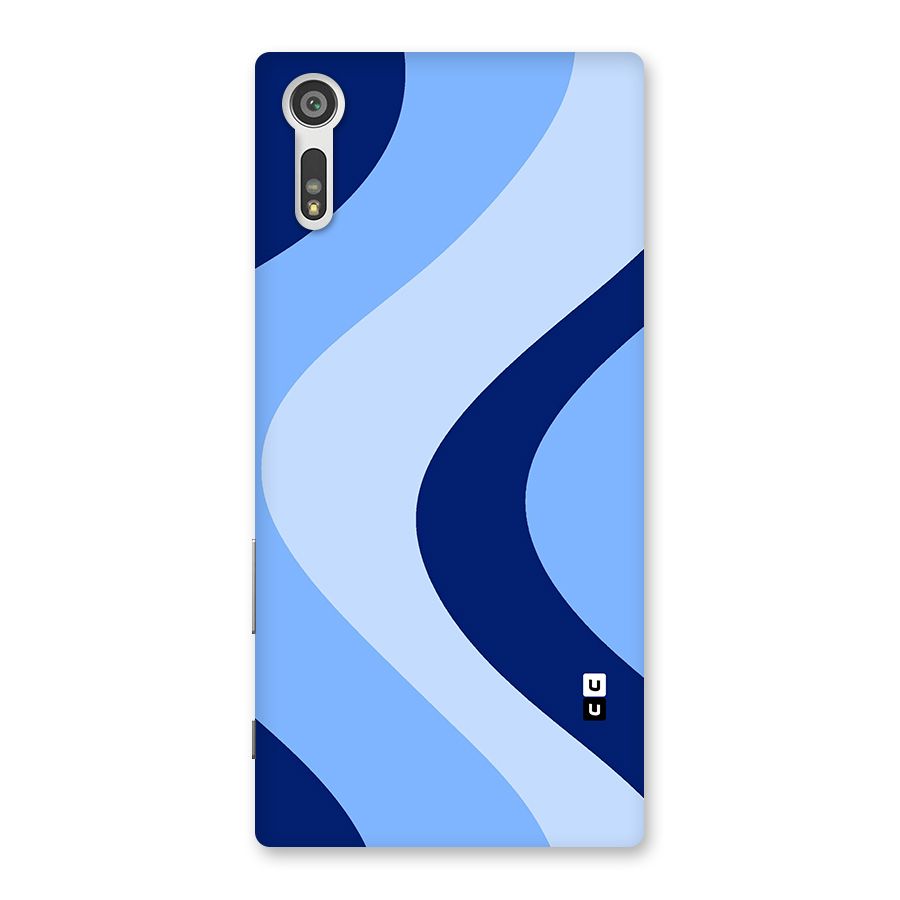 Blue Shade Curves Back Case for Xperia XZ