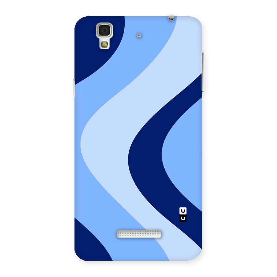 Blue Shade Curves Back Case for YU Yureka Plus