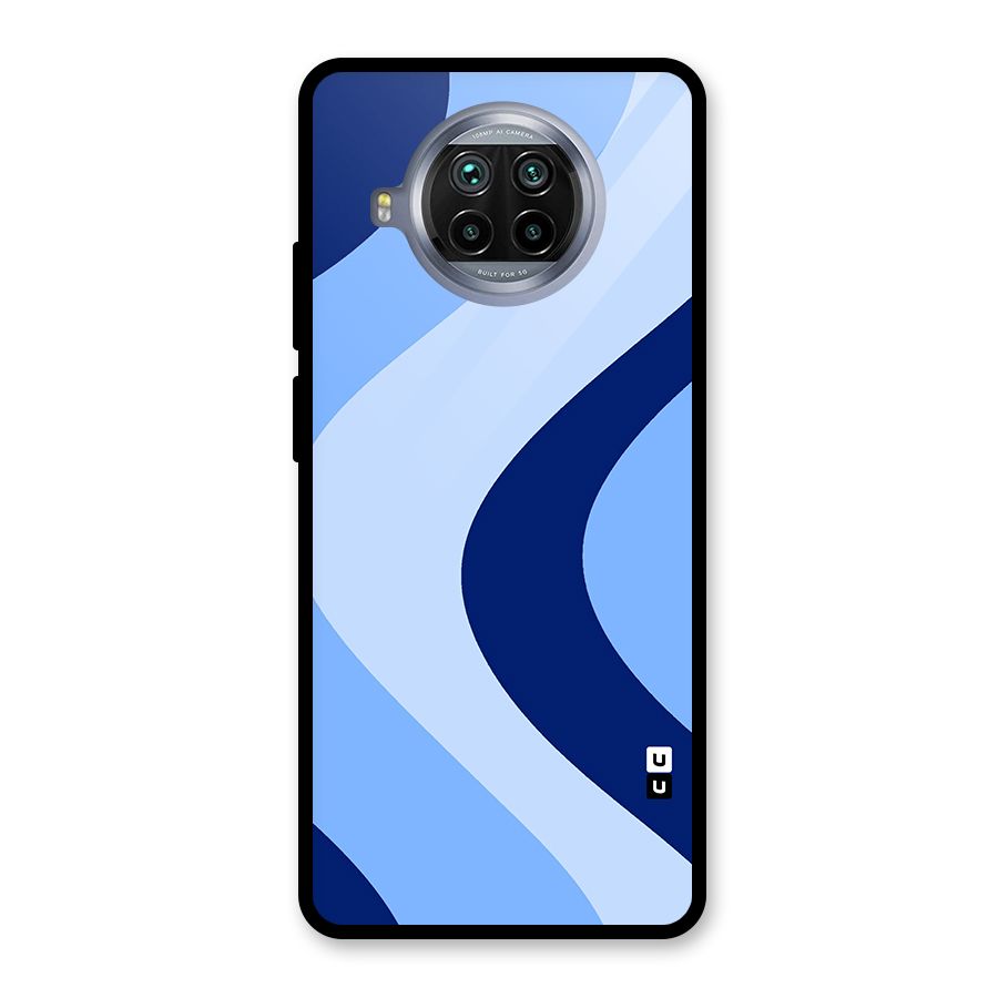 Blue Shade Curves Glass Back Case for Mi 10i