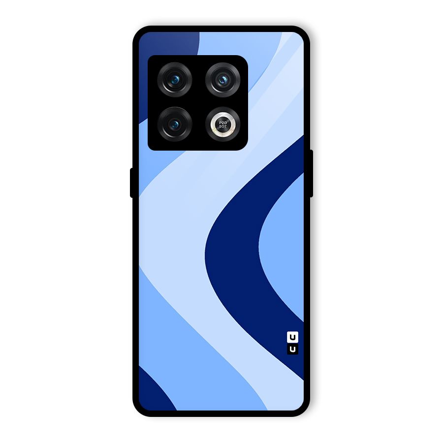 Blue Shade Curves Glass Back Case for OnePlus 10 Pro 5G