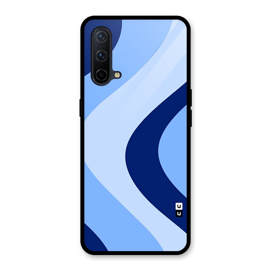 Blue Shade Curves Glass Back Case for OnePlus Nord CE 5G